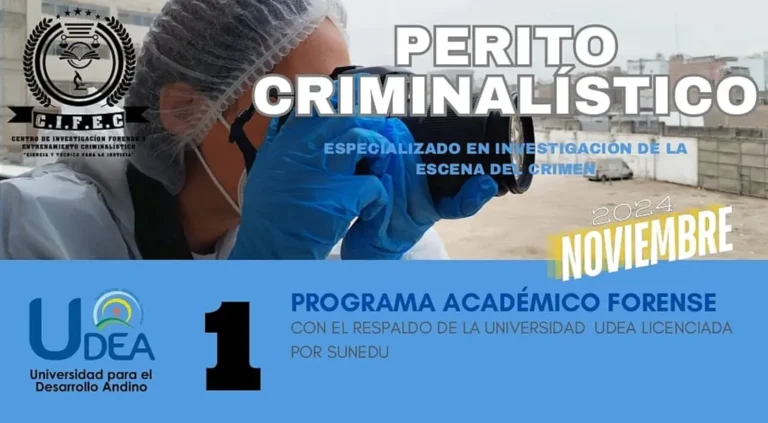 PROGRAMA PERITO CRIMINALÍSTICO